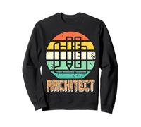 Architect Retro Vintage Architettura Disegni Presenti Felpa