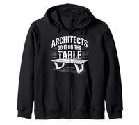 Architects Do It On The Table Scherzo di architettura |- Felpa con Cappuccio