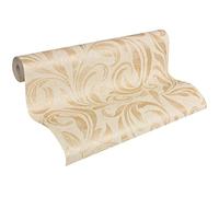Architects paper 959404 - Carta da parati nobile modello classico sfondo bene strutturato beige metallizzato, crema