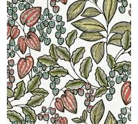 Architects Paper Carta Da Parati Floreale Floral Impression tessuto non tessuto 10.05 m x 0.53 m Colorato Verde Bianco Prodotto in Germania 377545 37754-5