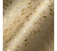 Architects Paper Carta da parati in tessuto metallizzato Silk con ornamenti barocchi, 10,05 m x 0,53 m, crema metallizzata, Made in Germany 306623 30662-3