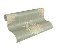 Architects Paper Nobile 958612 95861-2 - Carta da parati in tessuto non tessuto, 10,05 m x 0,70 m, colore: Verde metallizzato