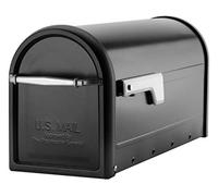 Chadwick accenti in nichel nero post Mount Mailbox