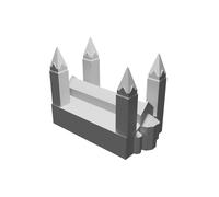 Architectural Model of Pecs Cathedral Hungarian Church Building Display Replica