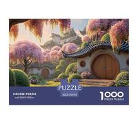 Architecture A Small Courtyard 1000 Pezzi Carta Ecologica Puzzle Fairy Tale Landscape Immagini Vibranti Giocattoli Educativi Puzzle Per Bambini 70x50cm/1000pcs