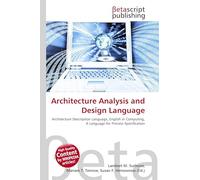 Architecture Analysis and Design Language: Architecture Description Language, English in Computing, A Language for Process Specification