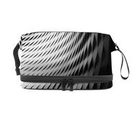 Architecture of Basel - Beauty case a doppio strato, per donne e ragazze, borsa da viaggio per trucchi e trucchi, pratica borsa organizer con scomparto per pennelli, Multi, 27x15x14 cm/10.6x5.9x5.5