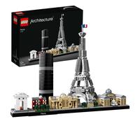 Architecture Parigi Set con Torre Eiffel e Museo del Louvre da Costruire Kit