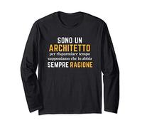 Architetto Divertente Architettura Regalo Uomo Papà Maglia a Manica