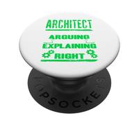Architetto Non sto discutendo sto solo spiegando un regalo divertente PopSockets PopGrip Adesivo