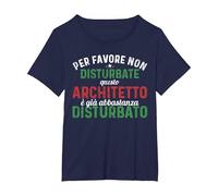 Architetto Piuttosto disturbato Maglietta, Donna Plus-Size, Navy, 1X