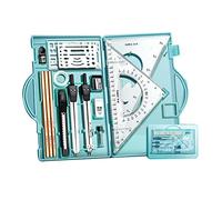 Architetto Set Geometria Professionale Set 18 Bussola e Goniometro Set Strumento di Disegno Stencil Interior Design Strumento Matematica Bussola e Goniometro Set Geometria Tool-kit Metallo