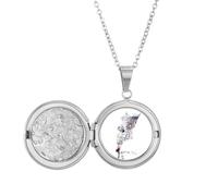 Architettura barocca Costruzione Acquerello Pittura Locket Collana Tenere Immagine Gioielli Regalo di Compleanno