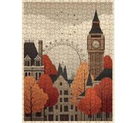 Architettura Big Ben Puzzle 2000 Pezzi, 3D Puzzle per Adulti Impegnativo, Educa Puzzles Artistico, Divertente E Stimolante Puzzles Decorativo per La Famiglia, Regalo e Decorazione Pareti FNKL6-229