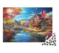 Architettura città Puzzle 1000 Pezzi In Cartone Pressato, Un Puzzle Per Mindfulness, Ideale Per Hobby Creativo, Idea Regalo Originale 38x26cm/1000pcs