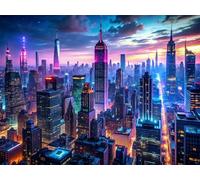 Architettura cittadina colorata - Puzzle 1200 Pezzi - puzzle Fai da te 75x50 cm,Intrattenimento Creativo - Puzzles Per Adulti E Tutta La Famiglie