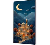 Architettura Diamond Painting Kit Completo, Diamond Painting Luna Quadri con Perline Hobby Creativi Adulti, DIY 5D Diamantini Crystal Art Pittura Diamante Kits per Decorazioni Casa 40x80cm e2-33it