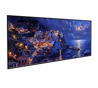 Architettura Diamond Painting Kit Completo Piccola Città Pittura Diamante 5D Rotondo Completo per Adulti Principiante, Pittura Diamante Strass Ricamo a Punto Croce Painting per Regalo 40x80cm PJY9 1-L