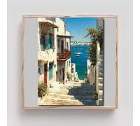 Architettura Diamond Painting Mare Diamond Painting Kit Completo, 5D Diamantini Crystal Art Quadri con Perline Hobby Creativi Adulti Bambina Per La Decorazione Della Parete Di Casa 90x90cm bd37-r3