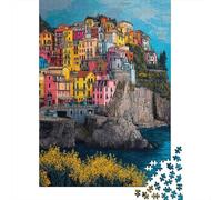 Architettura marinara italiana|Yellow Fiores| Puzzle Divertenti Per Tutta La Famiglia 70x50cm/1000pcs Adulti
