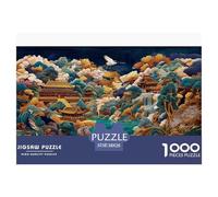 Architettura Orientale Puzzle 3D 38x26cm/1000pcs Gru Gioco Creativo E Rilassante EduGattoivo Per Tutti Regalo Per La Decorazione