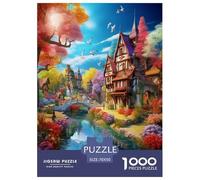 Architettura paesaggio urbano 1000 Pezzi Urbanistica Puzzle Jigsaw Adulto Per Gioco Familiare Regalo Per Amore E Amico Decorazione Interna Unica Divertimento Gioco Stress Relief 70x50cm/1000pcs
