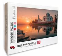 Architettura Puzzle 1000 Pezzi Adulti, Puzzle Legno con Scatola 75x50cm, Idea Regalo Donna, Giochi Divertenti per Familiar, Giochi di Sfida, Squisita confezione Regalo, Decor Casa, (Tramonto) Y-4894