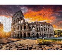 Architettura romana retrò - Puzzle 1000 Pezzi - puzzle Fai da te, Intrattenimento Creativo, Puzzles Classico Arte,Regalo per Adulti dai 14 anni 75 x 50 cm