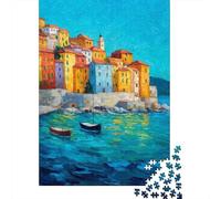 Architettura sul Mare Jigsaw Una Notte Calda Puzzle in Legno 1000Pcs Collection Adulti E Ragazzi Gioco Familiare Impossible Puzzle 1000pcs (75x50cm)