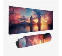 Architettura Tappetino Mouse XXL 1200x600X3MM, Tappetino Mouse Tramonto Motivo Disegno, Desk Pad XXL con Base in Gomma, per Presa Stabile su Superfici Lisce Mousepad con Bordi Cuciti per PC, Model 837
