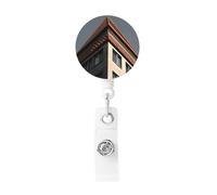 Architettura tetto badge bobina retrattile clip lavoro badge titolare plastica leggera nome carta ID badge clip per infermieri ufficio regali