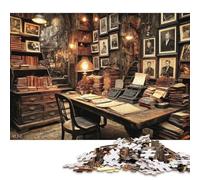 Archivi antichi Puzzle in Legno 500 Pezzi Adulto Regalo Per Amore E Amico Decorazione Interna Unica Per Gioco Familiare Gioco EduGattoion Stress Relief 500pcs (52x38cm)