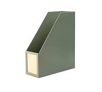 Archivi per documenti desktop in plastica, Portariviste verticale da scrivania, multicolore, for ufficio domestico, 26,8x10,5x31,4 cm(Green)