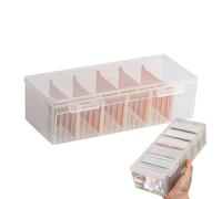 Archiviazione delle carte - Scatola delle schede | Porta flashcard per ricette, custodia da scrivania per note di grande capacità, scatola organizer per biglietti d'auguri, per cucina, casa, ufficio,