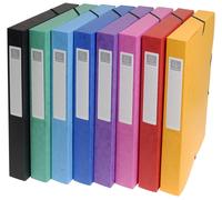 ARCHIVIO CARTELLE CONFEZIONE 8 PEZZI MULTICOLORE ORGANIZER DOCUMENTI UFFICIO SCU