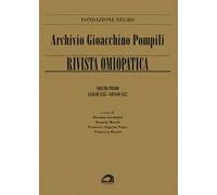 Archivio Gioacchino Pompili. Rivista omiopatica. Vol. 1: Luglio 1855-Giugno 1857