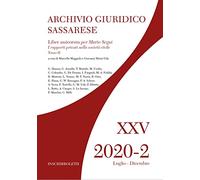 Archivio giuridico sassarese. Liber amicorum per Mario Segni (2020) (Vol. 2/2)