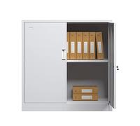 Archivio in metallo con serratura porte di stoccaggio visibili per Home Office A4/Documenti nization colore nero