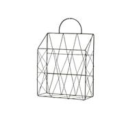 Archivio rivista di metallo, Wall Mounted Nordic Iron Magazine Rack Multicolor(Black Handle)