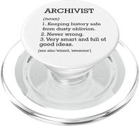 Archivista Definizione di lavoro Personalizzato Divertente Archivista PopSockets PopGrip per MagSafe