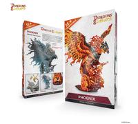 Dungeons & Lasers Phoenix Miniature Figure - Altezza 15,5 cm (155 mm) con Base Scenic - 5E Compatibile per DND e giochi di ruolo da tavolo - Altamente dettagliata e non verniciata - da Archon Studio