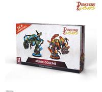 Dungeons & Lasers Runic Golems Eternal Guardians - Miniature grandi DND - 2 grandi modelli per giochi di ruolo - non verniciate, non assemblate - per 14+ anni
