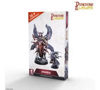 Archon Studio Dungeons & Lasers Anara The Undying Queen - Miniatura grande DND alta 12,7 cm con base panoramica - Pittura e montaggio richiesti - per 14 anni +