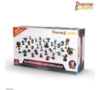 Dungeons & Lasers Raiders and Beasts of The Scareguards Arcipelago - Set di miniature DND con 35 modelli, montaggio e verniciatura richiesti, per bambini dai 14 anni in su