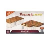 Archon Studio Dungeons & Lasers: Roof Set Miniature Terrain - Unpainted Compatib