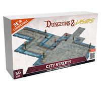 Archon Studio Dungeons & Lasers: Terreno in miniatura City Streets - Non verniciato Compatibile con DND e altri giochi di ruolo da tavolo