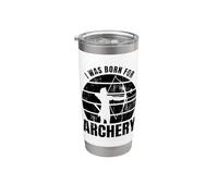Arciere che dice cacciatore con l'arco Bicchiere termico in acciaio inox doppia parete