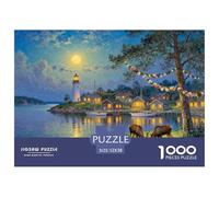 arcipelago svedese Stoccolma Midsummer Puzzle in Legno Impermeabile DIY Puzzles Da 1000 Pezzi Regali Per Adulti Impossibili Giochi Educativi