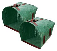 ARCITON 2X 220L Sacchi da Giardinaggio, Robusto Polipropilene (PP) Sacchi per Rifiuti da Giardino, con 6 Maniglie Riutilizzabile Sacco Raccogli Foglie