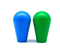 Arcity, 2 manopole di ricambio per joystick arcade, con parte superiore a sfera, ovale, tipo americano, per Zippy SANWA SEIMITSU Arcade1up, colore blu e blu, durevole